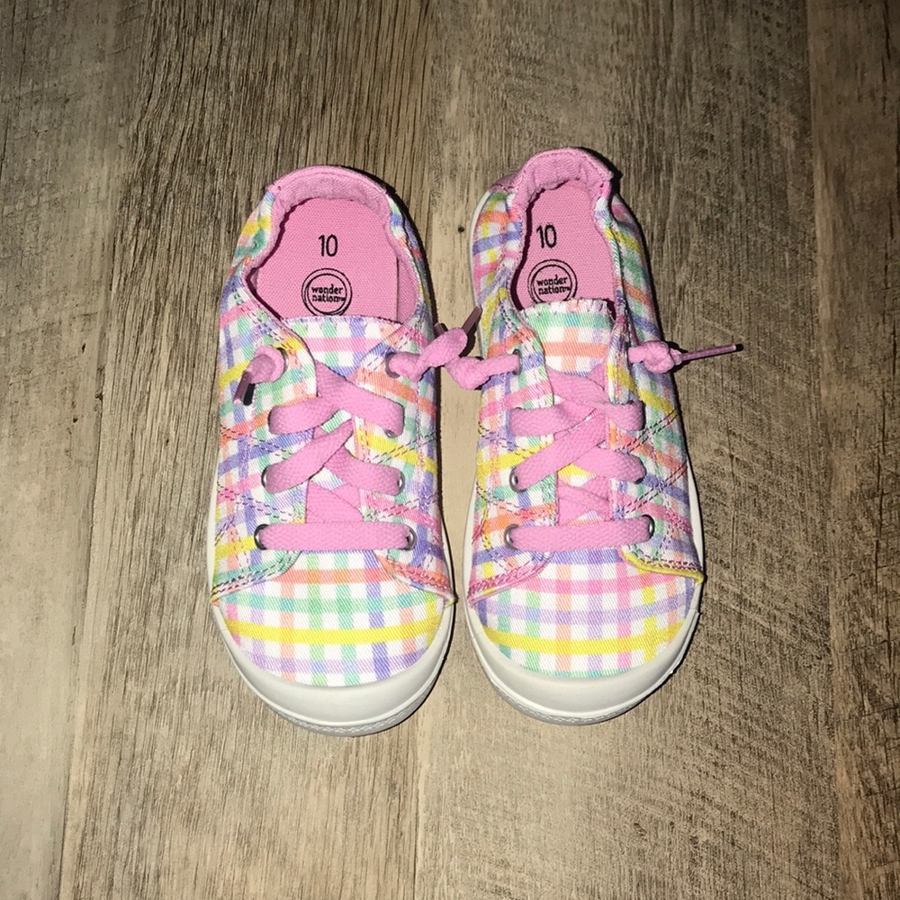 Girls size 10 Toddler slip on tennis shoes